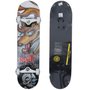 Skate Montado React Raposa Intermediário Laranja/Cinza