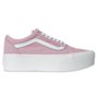 Tênis Vans Old Skool Stackform Plataforma Rosa/Branco