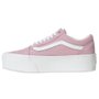 Tênis Vans Old Skool Stackform Plataforma Rosa/Branco